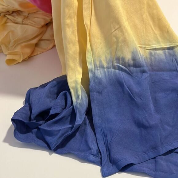 Area Ombre Off the Shoulder Vibrant Tie Dye Maxi Dress Size S NWT - Picture 12 of 13